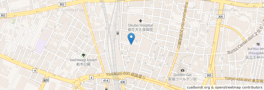 Mapa de ubicacion de 新宿BLAZE en 日本, 東京都, 新宿区.