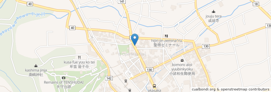 Mapa de ubicacion de 小諸観光タクシー en Japonya, 長野県, 小諸市.