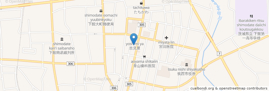 Mapa de ubicacion de お食事処たぐち en 日本, 茨城県, 筑西市.