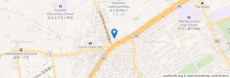 Mapa de ubicacion de 五臓六腑 久 en Japonya, 東京都, 世田谷区.