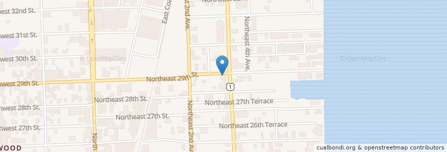 Mapa de ubicacion de Enriqueta's Sandwich Place en Vereinigte Staaten Von Amerika, Florida, Miami-Dade County, Miami.