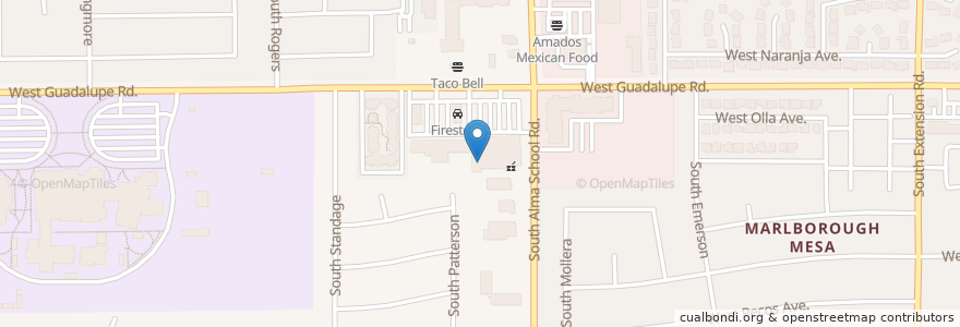 Mapa de ubicacion de Safeway en Amerika Syarikat, Arizona, Maricopa County, Mesa.