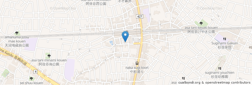 Mapa de ubicacion de 鳥貴族 en Japan, Tokio, 杉並区.