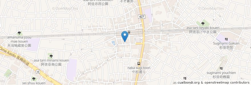 Mapa de ubicacion de ファーコス薬局 en اليابان, 東京都, 杉並区.