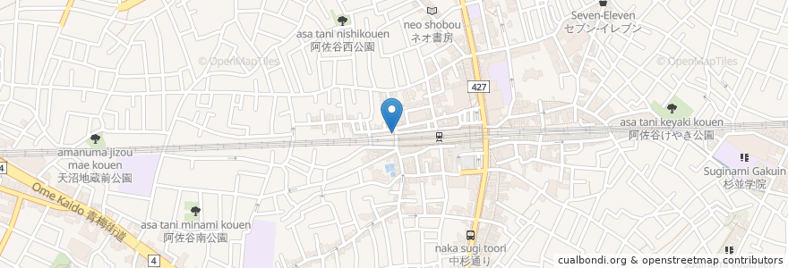 Mapa de ubicacion de JKSサイクルパーク en Japan, 東京都, 杉並区.