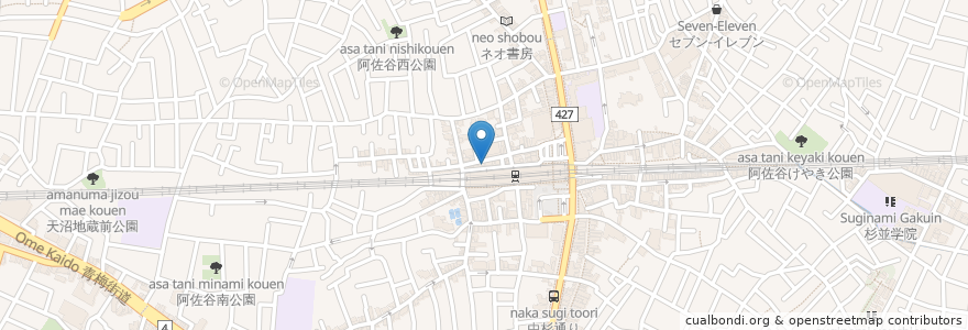 Mapa de ubicacion de GOENya en اليابان, 東京都, 杉並区.