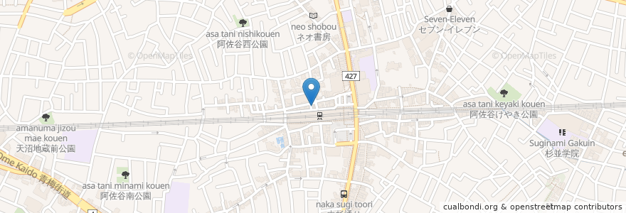 Mapa de ubicacion de かぶら屋 en 日本, 東京都, 杉並区.