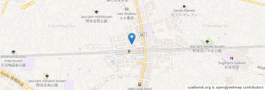 Mapa de ubicacion de 阿佐ヶ谷ビール工房 en Japón, Tokio, Suginami.