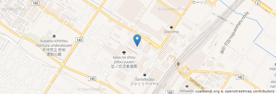 Mapa de ubicacion de 梅の花 en 日本, 滋賀県/滋賀縣, 草津市.