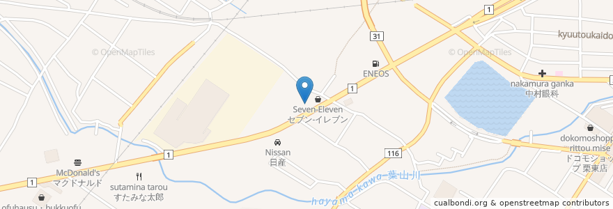 Mapa de ubicacion de Esso en 日本, 滋賀県, 栗東市.