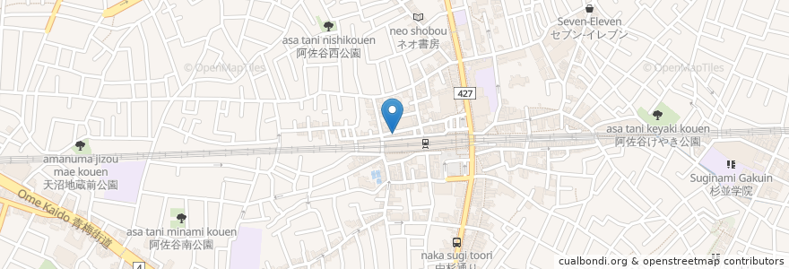 Mapa de ubicacion de TOM'SBAR en 일본, 도쿄도, 杉並区.