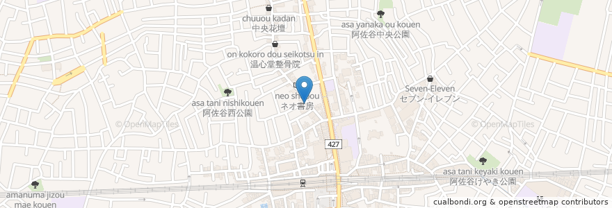 Mapa de ubicacion de 市川仁生堂 en Japan, Tokyo, Suginami.