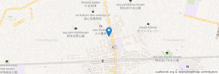 Mapa de ubicacion de 博多ラーメン　長浜や en Japan, Tokio, 杉並区.