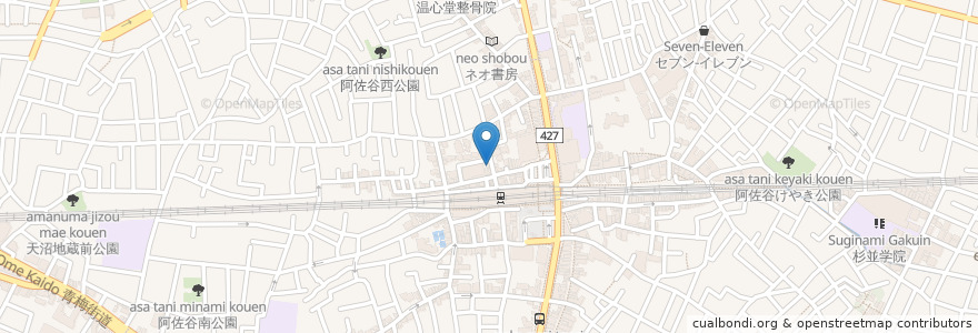 Mapa de ubicacion de 和田屋 en 日本, 東京都, 杉並区.