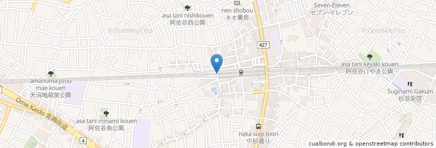 Mapa de ubicacion de TRES en Jepun, 東京都, 杉並区.
