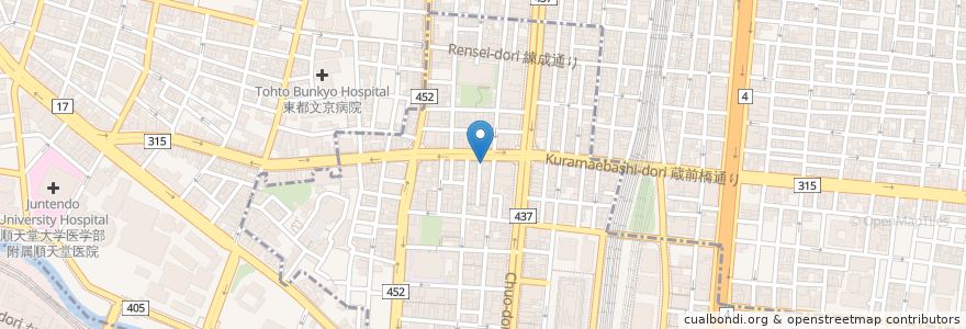Mapa de ubicacion de 百年本舗 en 日本, 東京都.
