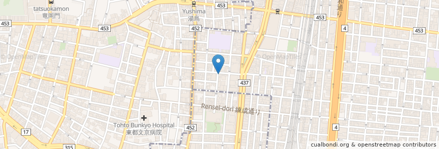Mapa de ubicacion de 鉄板素材 en 日本, 東京都.