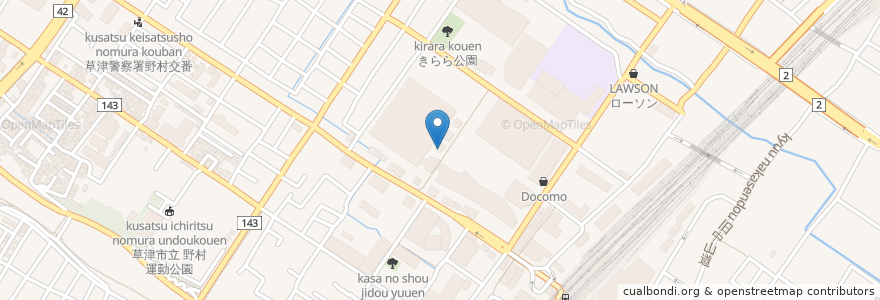 Mapa de ubicacion de Palette en 日本, 滋賀県, 草津市.