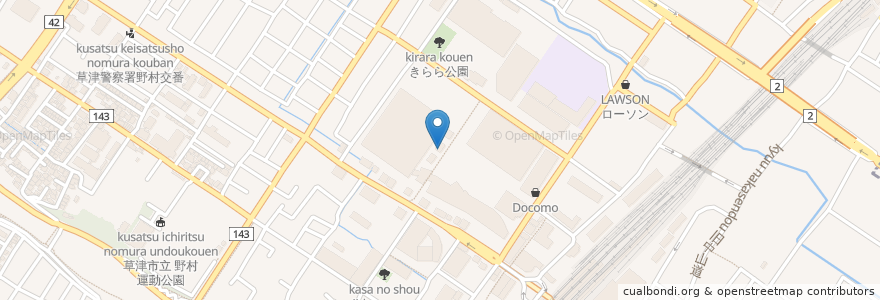 Mapa de ubicacion de エムズテーブル en اليابان, شيغا, 草津市.