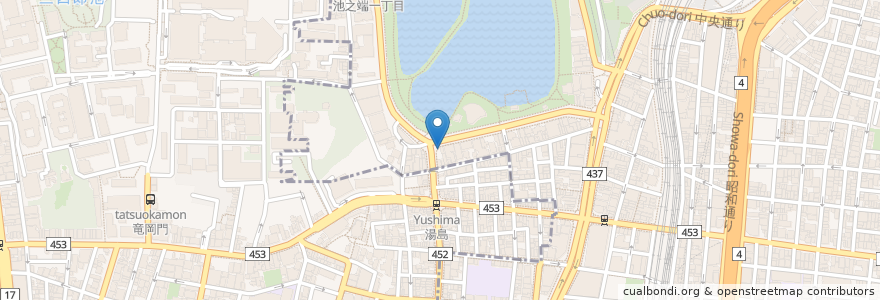 Mapa de ubicacion de だし職人渾身のだし en اليابان, 東京都, 台東区.