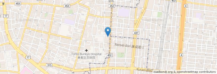 Mapa de ubicacion de ゆかりデンタルクリニック en ژاپن, 東京都.