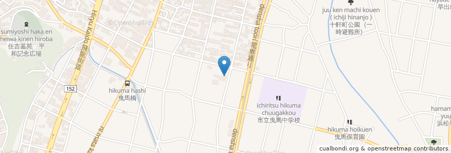 Mapa de ubicacion de 曳馬ドラゴン薬局 en اليابان, شيزوكا, 浜松市, 中区.