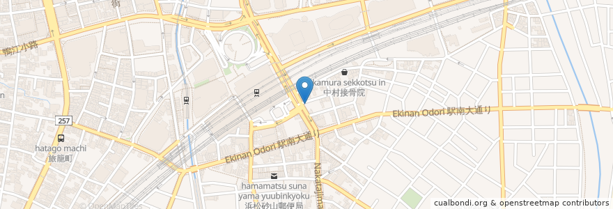 Mapa de ubicacion de トヨタレンタリース en Jepun, 静岡県, 浜松市, 中区.