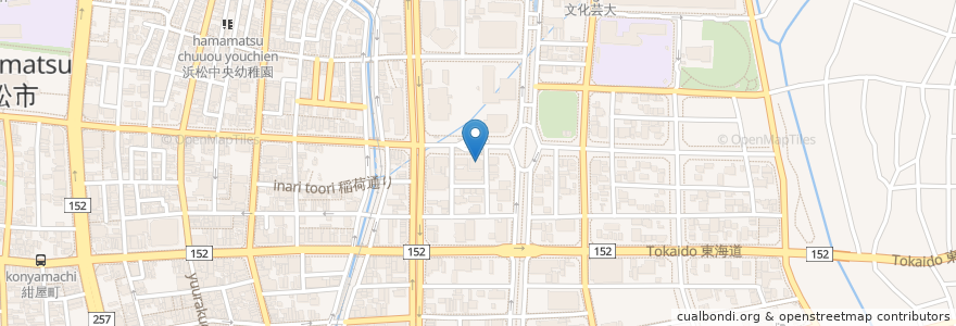 Mapa de ubicacion de アイン薬局 en Japan, Shizuoka Prefecture, Hamamatsu, Naka Ward.