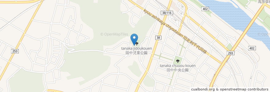 Mapa de ubicacion de 八雲神社 en Japón, Prefectura De Tochigi, 足利市.