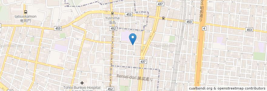 Mapa de ubicacion de スタジオ音楽館 en 日本, 東京都.