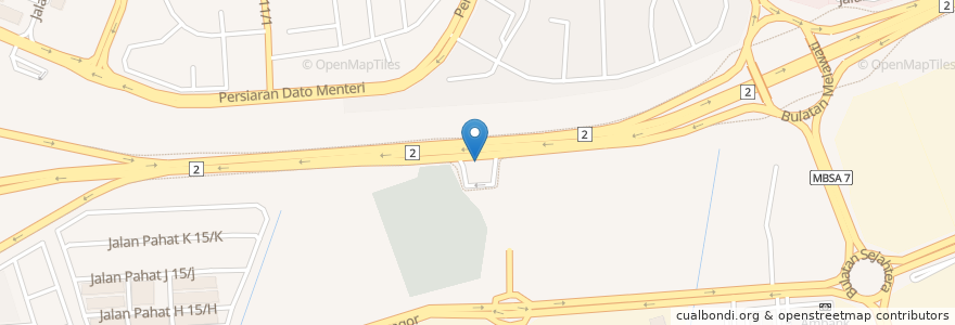 Mapa de ubicacion de RHB ATM en Malaisie, Selangor, Shah Alam.