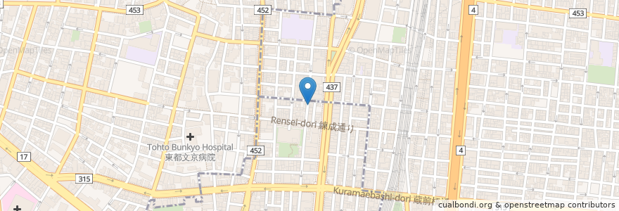 Mapa de ubicacion de BURGER & MILKSHAKE CRANE en 日本, 东京都/東京都.