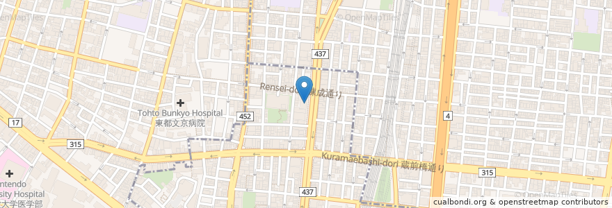 Mapa de ubicacion de へぎそば割烹 越後屋 en 日本, 東京都.
