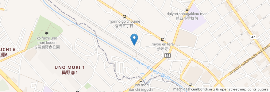 Mapa de ubicacion de 森野住吉神社 en Japan, 東京都, 町田市.