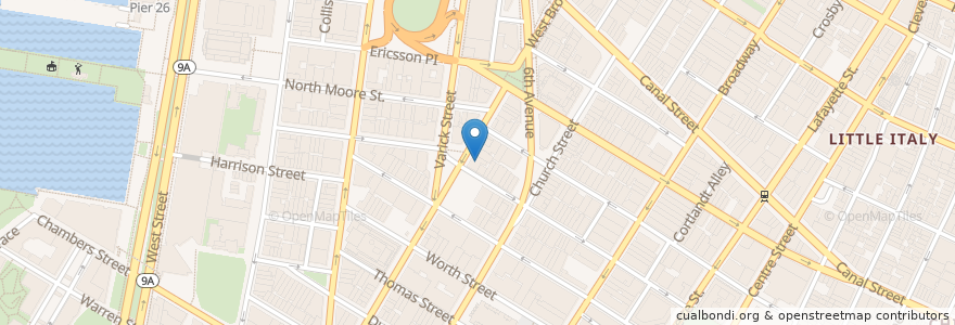 Mapa de ubicacion de Maman nyc en United States, New York, New York, New York County, Manhattan.