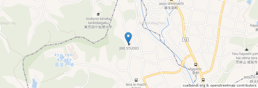 Mapa de ubicacion de JIKE STUDIO en Japonya, 神奈川県.