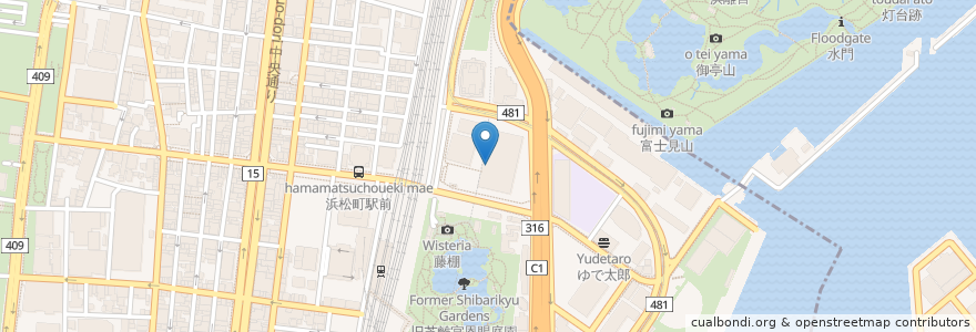 Mapa de ubicacion de FRANZ Club en Япония, Токио, Минато.