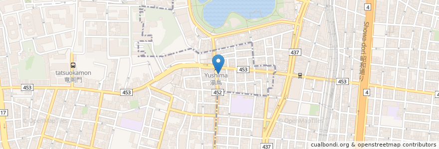 Mapa de ubicacion de 手打ちうどん・そば みよし en اليابان, 東京都, 台東区.