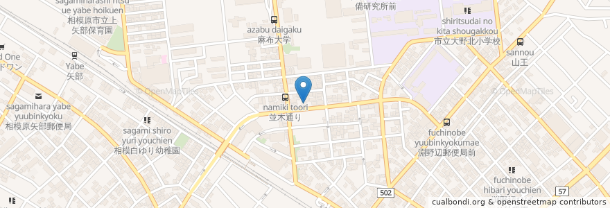 Mapa de ubicacion de エネオス en 日本, 神奈川県, 相模原市, 中央区.