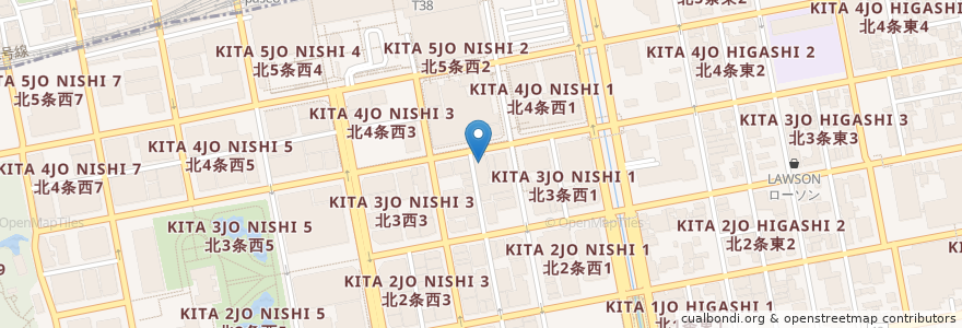 Mapa de ubicacion de 神谷レディースクリニック en Япония, Хоккайдо, Округ Исикари, Саппоро, Тюо.