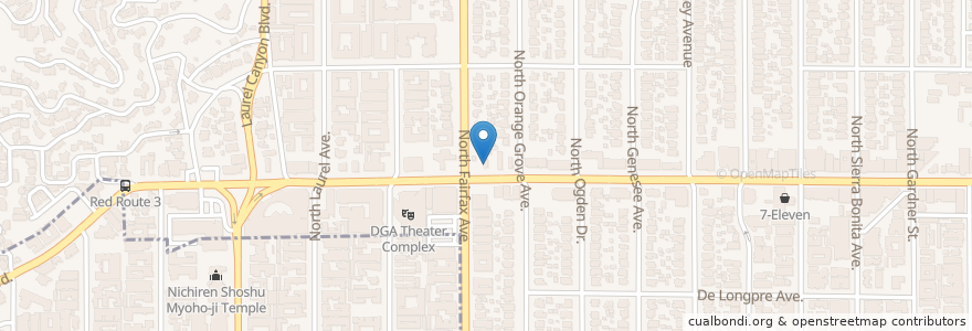 Mapa de ubicacion de Mobil en 미국, 캘리포니아주, Los Angeles County, 로스앤젤레스.