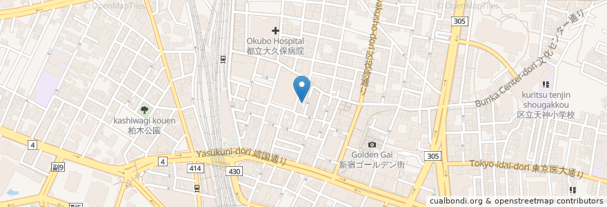 Mapa de ubicacion de Shisha arab shinjuku shisha tokyo en Japan, Tokyo, Shinjuku.