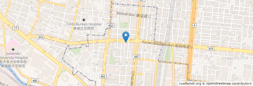 Mapa de ubicacion de 江戸前寿司 桜荘 en 日本, 東京都.