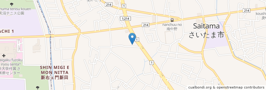 Mapa de ubicacion de ブロンコビリー 大宮南中野店 en Giappone, Prefettura Di Saitama, さいたま市, 見沼区.