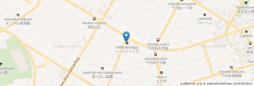 Mapa de ubicacion de ウエルシア en 일본, 가나가와현, 相模原市, 中央区.