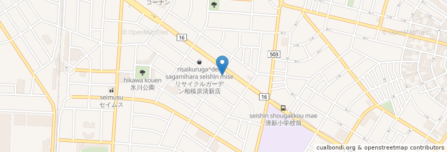 Mapa de ubicacion de 木曽路 en Japón, Prefectura De Kanagawa, 相模原市, Barrio Chuo.