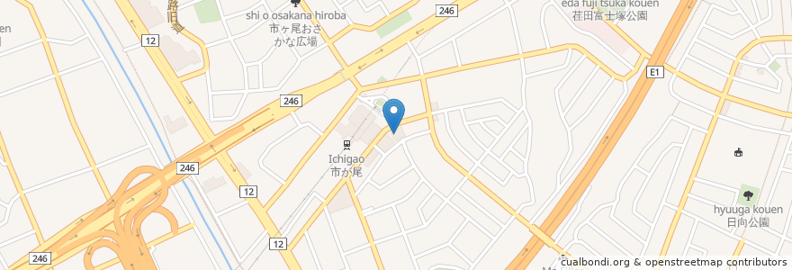Mapa de ubicacion de 早乙女歯科 en Japón, Prefectura De Kanagawa, Yokohama, 青葉区.