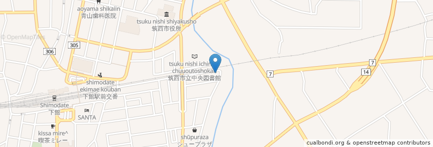 Mapa de ubicacion de 夏の便り(ラーメン) en Япония, Ибараки, 筑西市.
