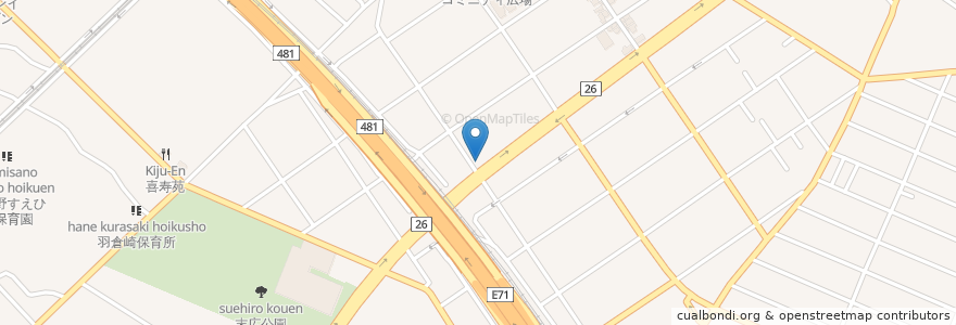 Mapa de ubicacion de 天下一品 en Jepun, 大阪府, 泉佐野市.