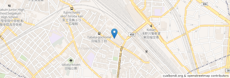Mapa de ubicacion de 大戸屋 en اليابان, 東京都, 北区.